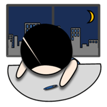 Japanese office worker 7: 3 man sticker #5428261