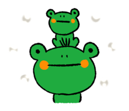 Bear and frog and panda. sticker #5428531
