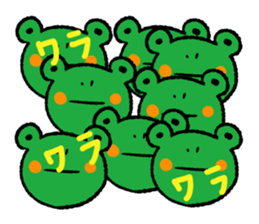 Bear and frog and panda. sticker #5428533