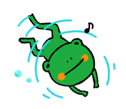 Bear and frog and panda. sticker #5428538