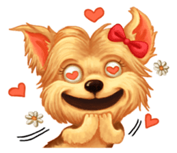 Puppy Loves to Chat sticker #5429145