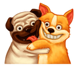 Puppy Loves to Chat sticker #5429149