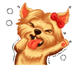 Puppy Loves to Chat sticker #5429155