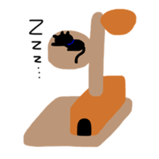 Black small kitten sticker #5429719