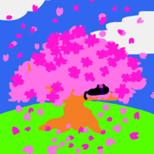 Black small kitten sticker #5429736