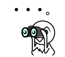 Sticker of white bird sticker #5431288