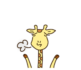 Life of cute giraffe 5th. sticker #5432065