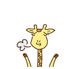 Life of cute giraffe 5th. sticker #5432065