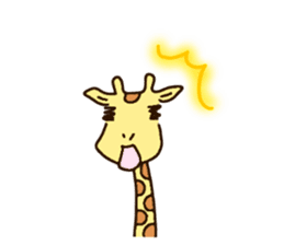 Life of cute giraffe 5th. sticker #5432066