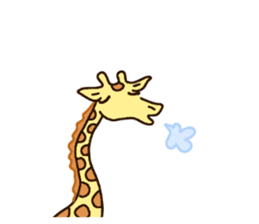 Life of cute giraffe 5th. sticker #5432082