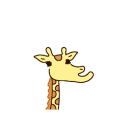 Life of cute giraffe 5th. sticker #5432083