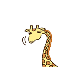 Life of cute giraffe 5th. sticker #5432086