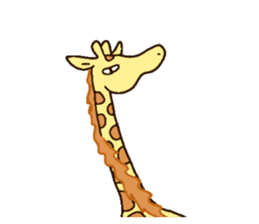Life of cute giraffe 5th. sticker #5432087