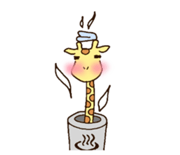 Life of cute giraffe 5th. sticker #5432093