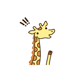 Life of cute giraffe 5th. sticker #5432096