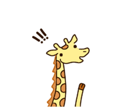 Life of cute giraffe 5th. sticker #5432096