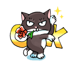 white socks the cat sticker #5432629