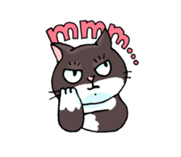 white socks the cat sticker #5432634