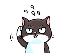 white socks the cat sticker #5432645