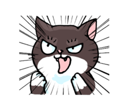 white socks the cat sticker #5432656