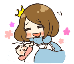 Princess is Mommy! with newborn baby sticker #5432719