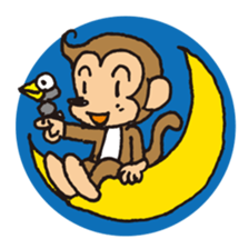 johnny & monk2 sticker #5432940