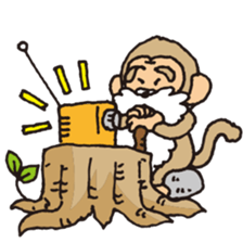 johnny & monk2 sticker #5432944