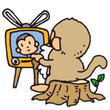 johnny & monk2 sticker #5432952