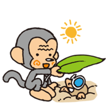 johnny & monk2 sticker #5432966