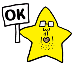 Man of the star sticker #5433472