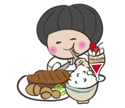 Onion head miss TAMAKO sticker #5433848