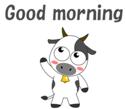 Conversation with cow English sticker #5433941