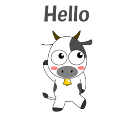 Conversation with cow English sticker #5433942