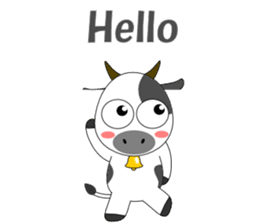 Conversation with cow English sticker #5433942