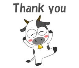 Conversation with cow English sticker #5433945