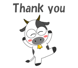 Conversation with cow English sticker #5433945