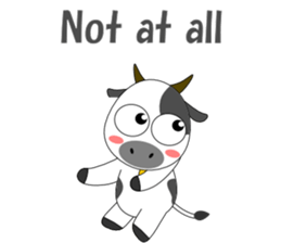 Conversation with cow English sticker #5433946