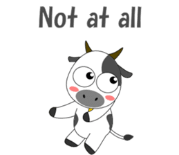 Conversation with cow English sticker #5433946