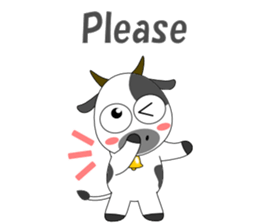 Conversation with cow English sticker #5433947
