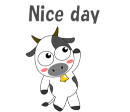 Conversation with cow English sticker #5433949