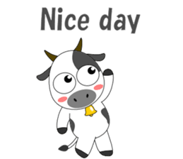 Conversation with cow English sticker #5433949