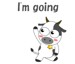 Conversation with cow English sticker #5433950