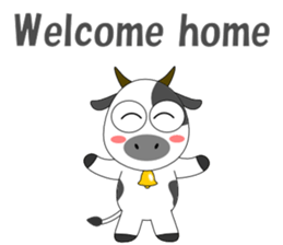 Conversation with cow English sticker #5433951