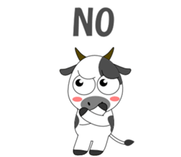 Conversation with cow English sticker #5433953