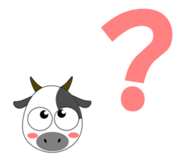 Conversation with cow English sticker #5433954