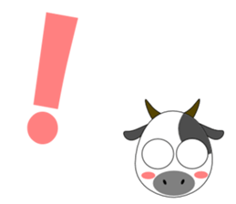 Conversation with cow English sticker #5433955