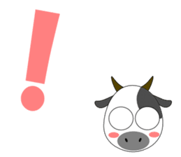 Conversation with cow English sticker #5433955