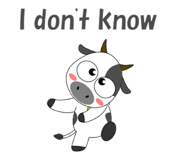 Conversation with cow English sticker #5433956