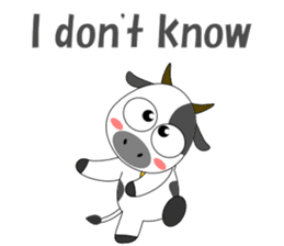 Conversation with cow English sticker #5433956