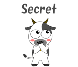 Conversation with cow English sticker #5433958